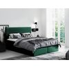 Cama Continental Baltimore 126, Individuales, Verde, Tapiz, Somieres, 126x208x103cm