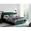 Cama Continental Baltimore 126, Doble, Verde, Tapiz, Somieres, 160x208x103cm