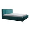 Cama Baltimore 120, Doble, Turquesa, Tapiz, Somieres, 158x222x92cm