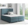 Cama Continental Baltimore 115, Individuales, Turquesa, Tapiz, Somieres, 120x213x130cm