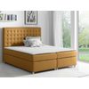 Cama Continental Baltimore 115, Individuales, Amarillo, Tapiz, Somieres, 120x213x130cm