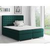 Cama Continental Baltimore 115, Individuales, Verde, Tapiz, Somieres, 120x213x130cm