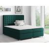 Cama Continental Baltimore 115, Doble, Verde, Tapiz, Somieres, 140x213x130cm