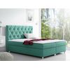 Cama Continental Baltimore 112, Doble, Turquesa, Tapiz, Somieres, 140x213x130cm