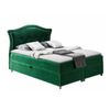 Cama Continental Baltimore 135, Doble, Verde, Tapiz, Somieres, 170x208x130cm