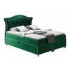 Cama Continental Baltimore 135, Doble, Verde, Tapiz, Somieres, 210x208x130cm