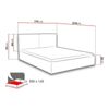 Cama Florence 103, Doble, Verde, Tapiz, Somieres, 173x214x97cm