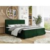 Cama Continental Carlsbad 116, Doble, Verde, Tapiz, Somieres, 183x218x105cm