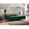 Cama Beloit 101, Doble, Verde, Tapiz, Somieres, 169x216x106cm