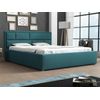 Cama Pomona 104, Doble, Turquesa, Tapiz, Somieres, 220x223x93cm