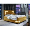 Cama Continental Baltimore 173, Doble, Amarillo, Tapiz, Somieres, 160x212x120cm