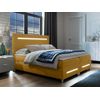 Cama Continental Baltimore 174, Doble, Amarillo, Tapiz, Somieres, 140x212x120cm