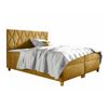 Cama Continental Baltimore 176, Doble, Amarillo, Tapiz, Somieres, 160x208x110cm