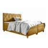 Cama Continental Baltimore 176, Doble, Amarillo, Tapiz, Somieres, 180x208x110cm