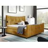 Cama Continental Baltimore 177, Individuales, Amarillo, Tapiz, Somieres, 120x213x130cm