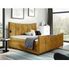 Cama Continental Baltimore 177, Doble, Amarillo, Tapiz, Somieres, 200x213x130cm