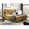 Cama Continental Baltimore 178, Individuales, Amarillo, Tapiz, Somieres, 120x213x130cm