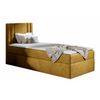 Cama Continental Baltimore 179, Individuales, Amarillo, Tapiz, Somieres, 92x208x103cm