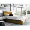 Cama Continental Baltimore 181, Doble, Amarillo, Tapiz, Somieres, 140x208x103cm