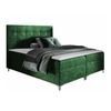 Cama Continental Baltimore 185, Doble, Verde, Tapiz, Somieres, 165x208x112cm