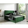 Cama Continental Baltimore 185, Doble, Verde, Tapiz, Somieres, 165x208x112cm