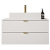 Mueble De Baño Colgado Para Lavabo Merced D101, Montada En La Pared, 42x80x46cm