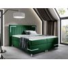 Cama Continental Baltimore 188, Doble, Verde, Tapiz, Somieres, 192x211x120cm