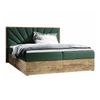 Cama Continental Baltimore 191, Doble, Verde, Tapiz, Somieres, 168x208x103cm