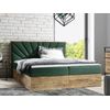 Cama Continental Baltimore 191, Doble, Verde, Tapiz, Somieres, 168x208x103cm