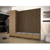 Conjunto Pasillo Hartford 484, Aglomerado Laminado, Colocada, 206x230x44cm