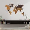 Mapa Del Mundo De Madera Para Decoración De Pared - Hecho A Mano, Multicolor, Nombres Grabados, Ideal Para Hogar Y Oficina, Tamaños Variados