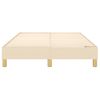 Estructura De Cama Box Spring Tela Color Crema 120x200 Cm