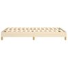 Estructura De Cama Box Spring Tela Color Crema 120x200 Cm