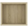 Mueble De Tv Colgante Contrachapada Roble Sonoma 100x30x26,5 Cm