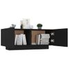 Mueble Para Tv Madera Contrachapada Negro 100x35x40 Cm