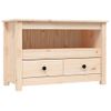 Mueble De Tv De Madera Maciza De Pino 79x35x52 Cm