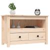 Mueble De Tv De Madera Maciza De Pino 79x35x52 Cm