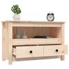 Mueble De Tv De Madera Maciza De Pino 79x35x52 Cm