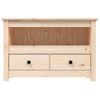 Mueble De Tv De Madera Maciza De Pino 79x35x52 Cm