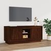 Mueble Para Tv Madera Contrachapada Roble Marrón 102x35x45 Cm