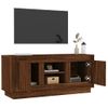 Mueble Para Tv Madera Contrachapada Roble Marrón 102x35x45 Cm