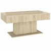 Mesa De Centro Madera Contrachapada Roble Sonoma 96x50x45 Cm