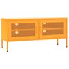 Mueble Para Tv De Acero Amarillo Mostaza 105x35x50 Cm