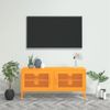 Mueble Para Tv De Acero Amarillo Mostaza 105x35x50 Cm