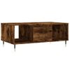 Mesa De Centro Madera Contrachapada Roble Ahumado 90x50x36,5 Cm