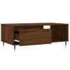 Mesa De Centro Madera Contrachapada Marrón Roble 90x50x36,5 Cm