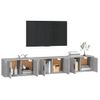 Muebles Para Tv De Pared 3 Unidades Gris Sonoma 80x34,5x40 Cm