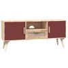 Mueble De Tv Con Puertas Madera Contrachapada 105x30x45 Cm