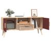 Mueble De Tv Con Puertas Madera Contrachapada 105x30x45 Cm