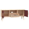 Mueble De Tv Con Puertas Madera Contrachapada 105x30x45 Cm